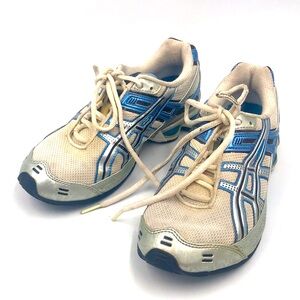 Asics👟Gel Frantic TN8E5 Blue/White/Silver sneakers Size 6